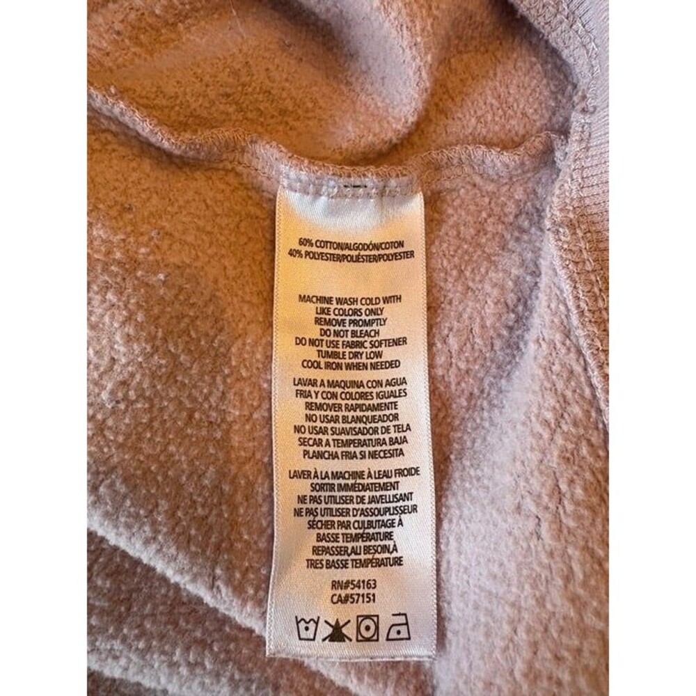 Calvin Klein women's crewneck scoop neck sweatshirt dusty pink - Picture 6 of 9